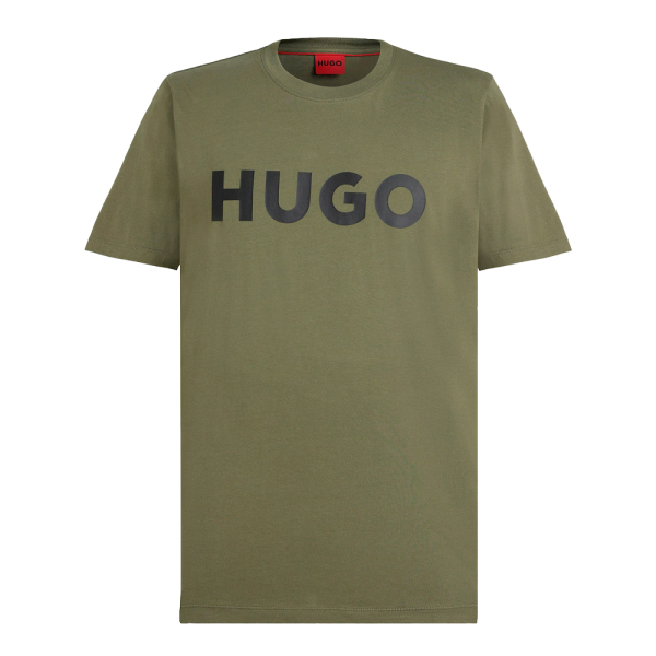 Hugo Boss T-shirts Vert - T-shirt en maille de coton avec logo imprim - XL - Ref 36 €